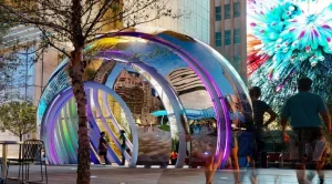 The dallas food hall in AT&T Discovery District.