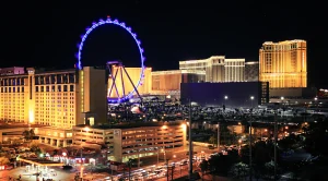 Las Vegas at night time. 